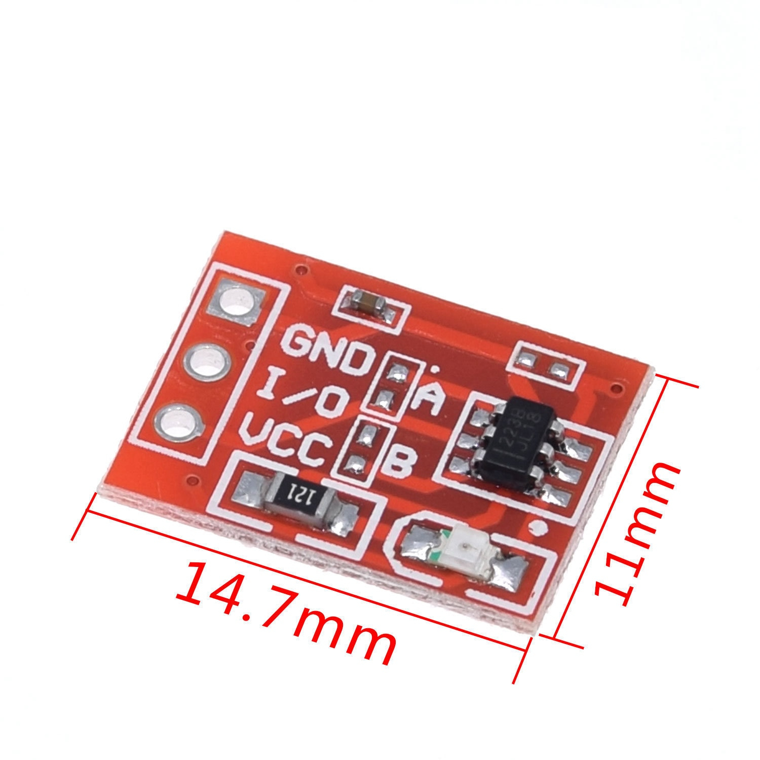 TTP223 Touch button Module Capacitor type Single Channel Self Locking Touch switch sensor For Arduino