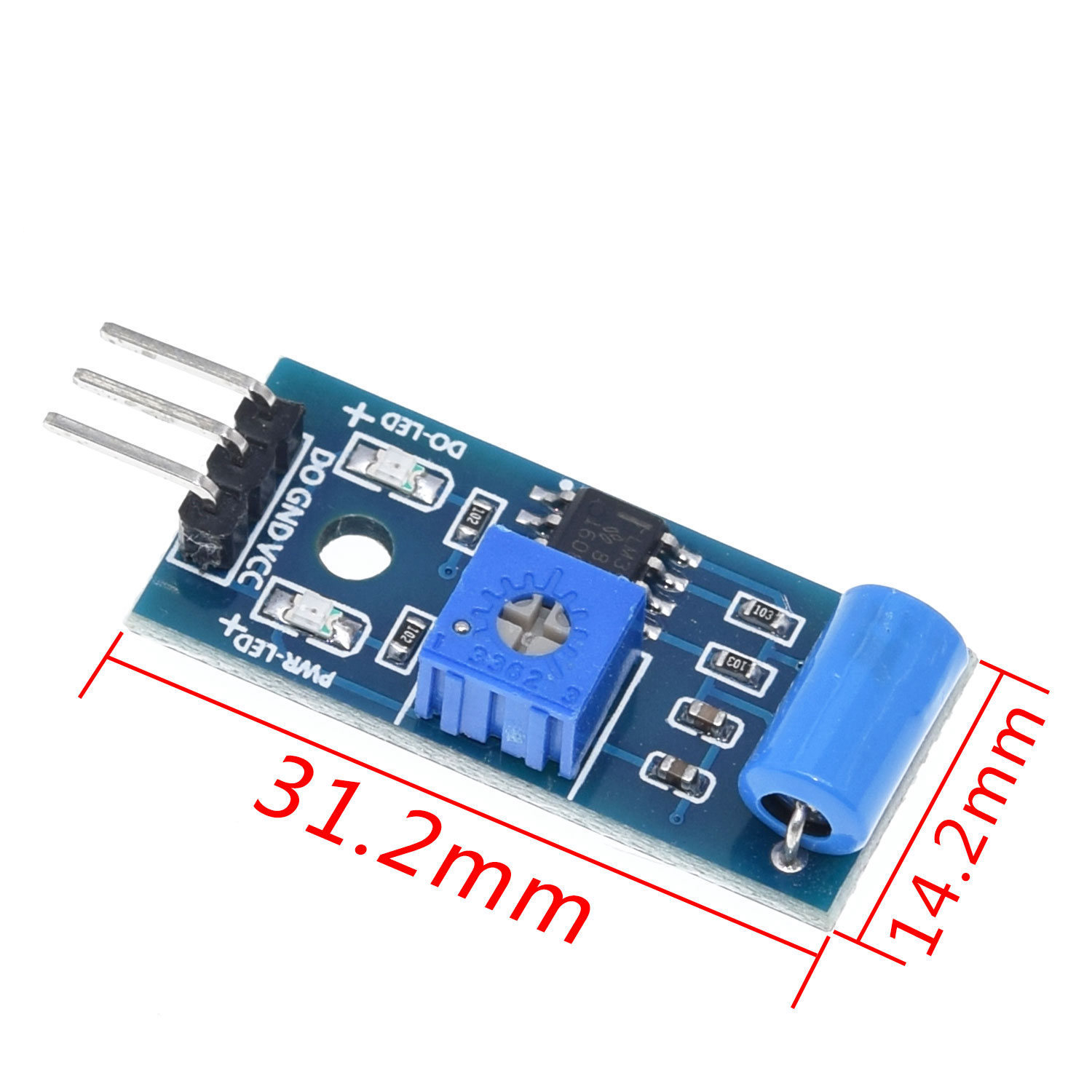 Normally closed type vibration sensor module Alarm sensor module Vibration switch SW-420 for arduino