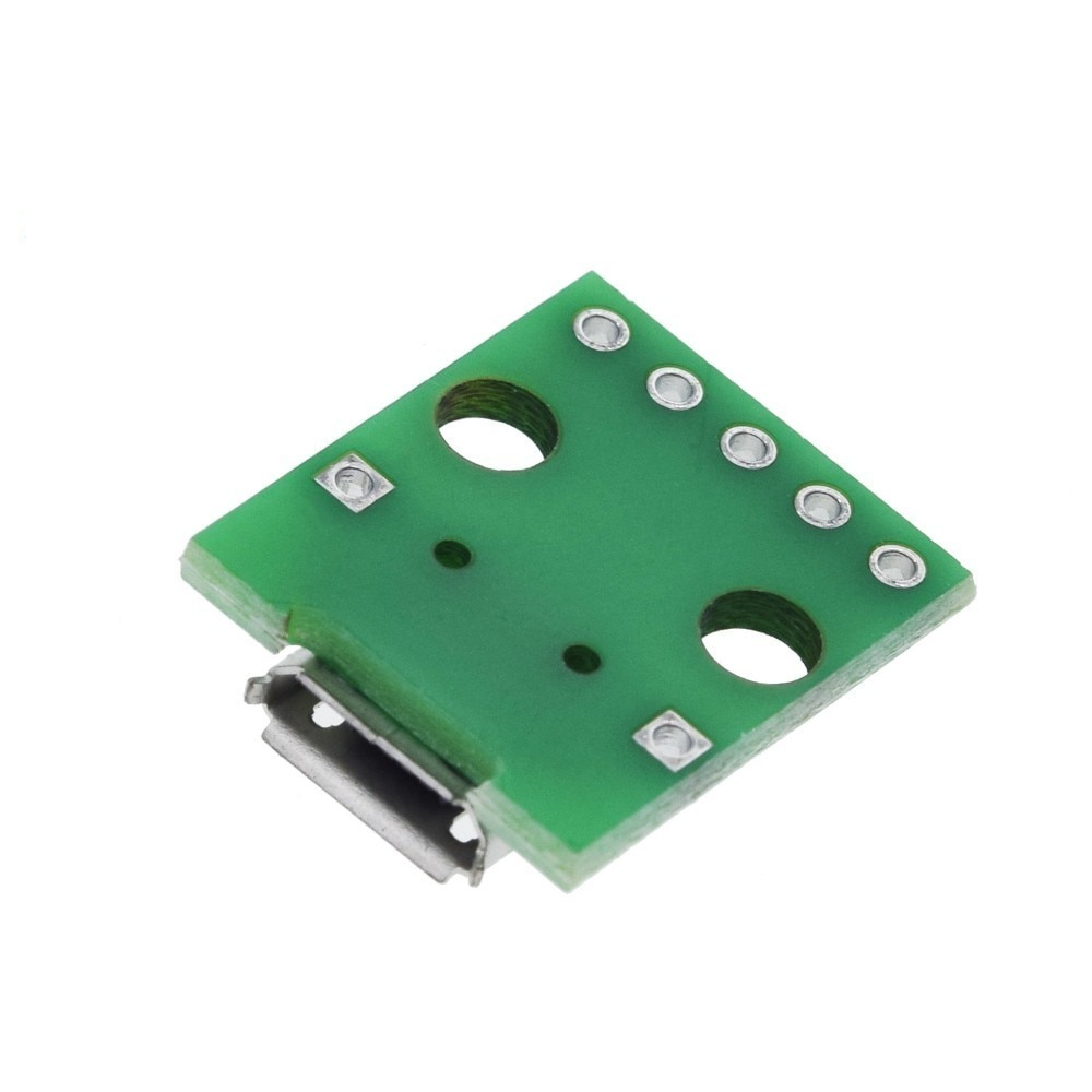 USB Male Connector / MINI MICRO USB to DIP Adapter 2.54mm 5pin Female Connector B Type USB2.0 Female PCB Converter USB-01