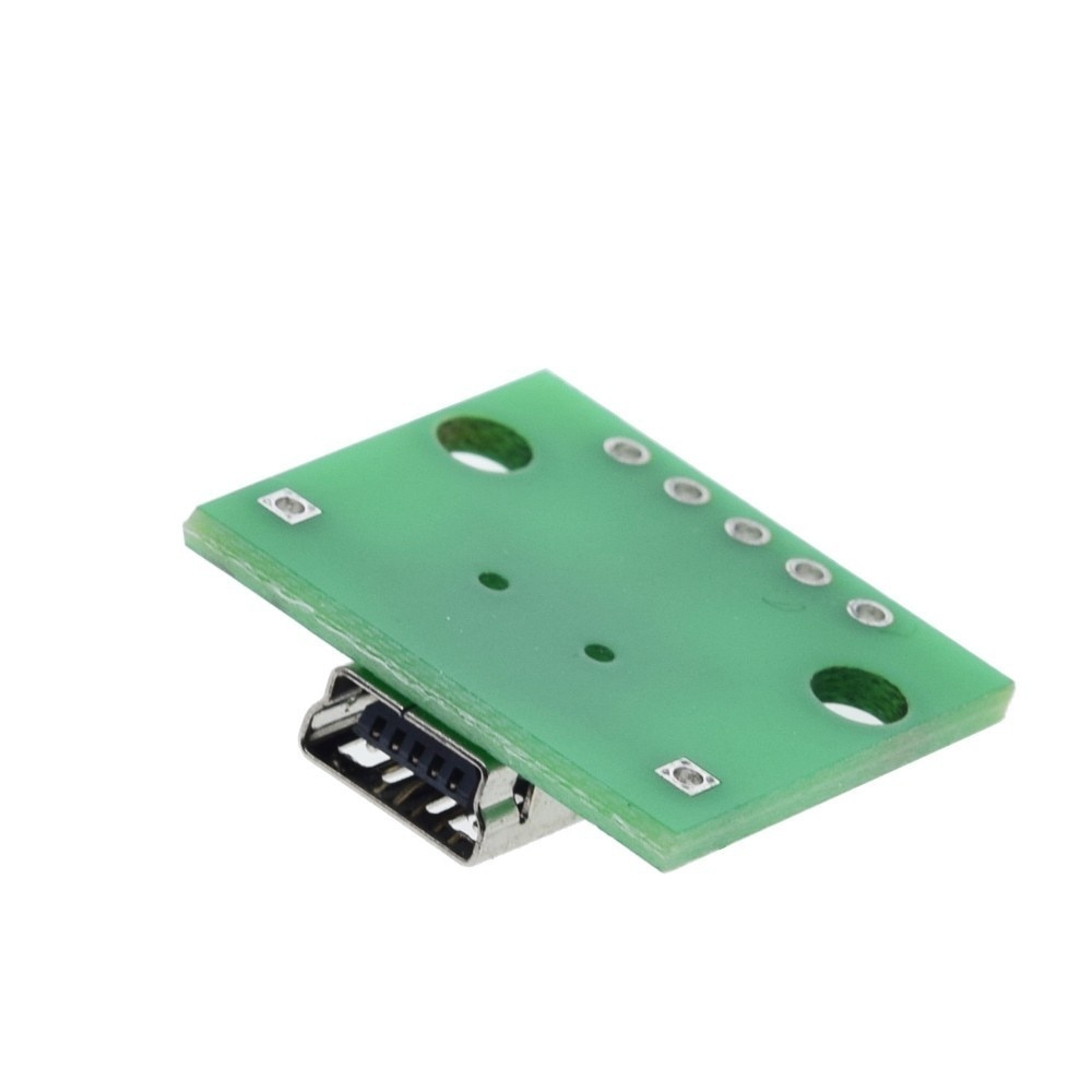 USB Male Connector / MINI MICRO USB to DIP Adapter 2.54mm 5pin Female Connector B Type USB2.0 Female PCB Converter USB-01