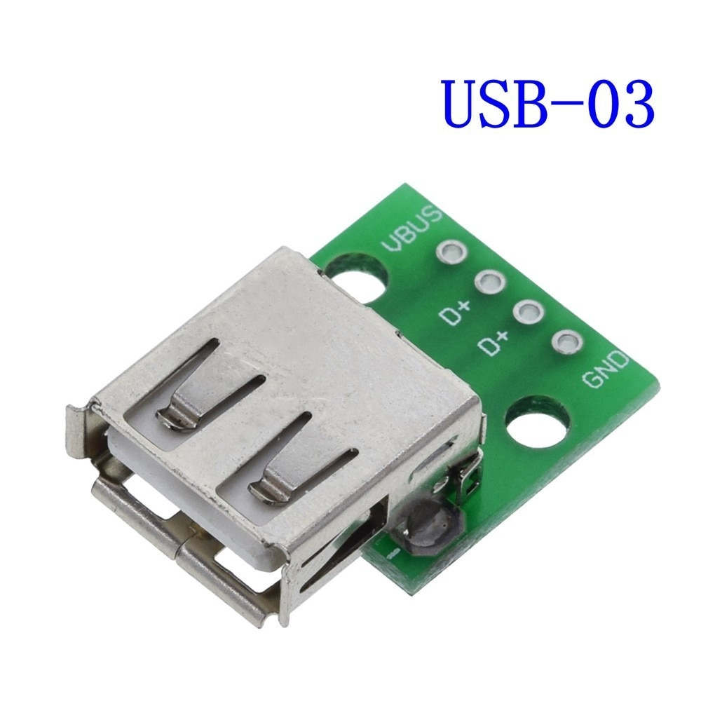 USB Male Connector / MINI MICRO USB to DIP Adapter 2.54mm 5pin Female Connector B Type USB2.0 Female PCB Converter USB-01