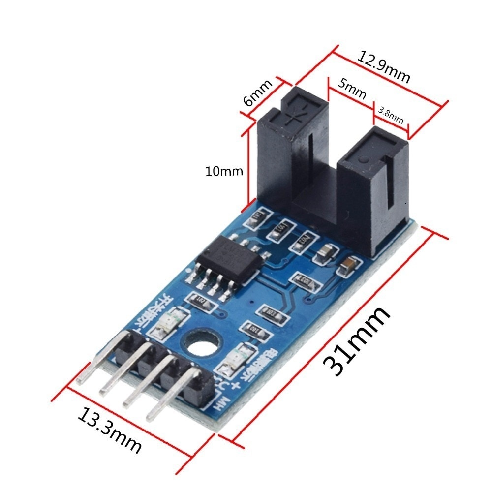 F249 4 PIN Infrared Speed Sensor Module For Arduino