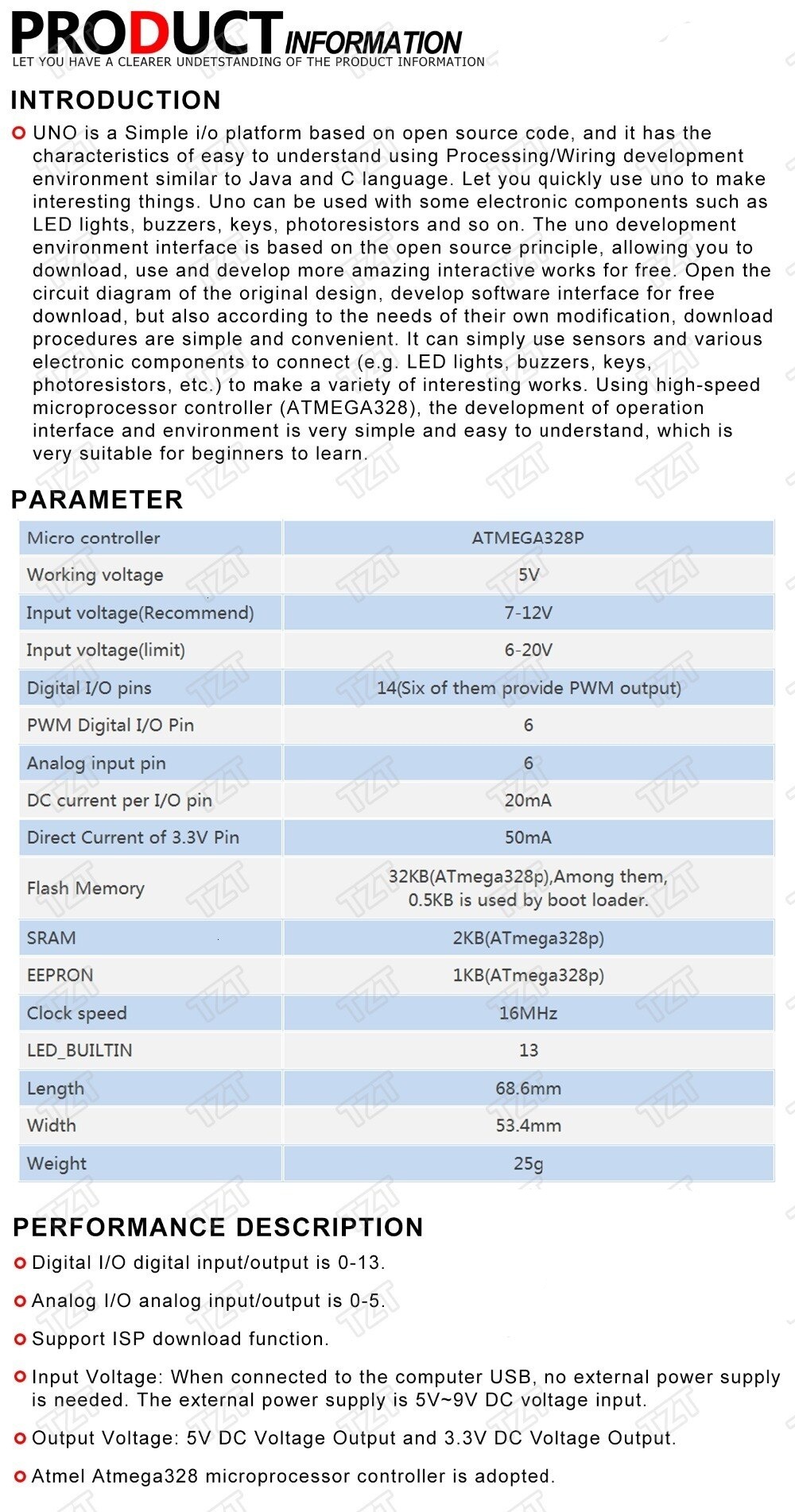 UNO R3 Development Board ATmega328P CH340 CH340G For Arduino UNO R3 With Straight Pin Header with Cable
