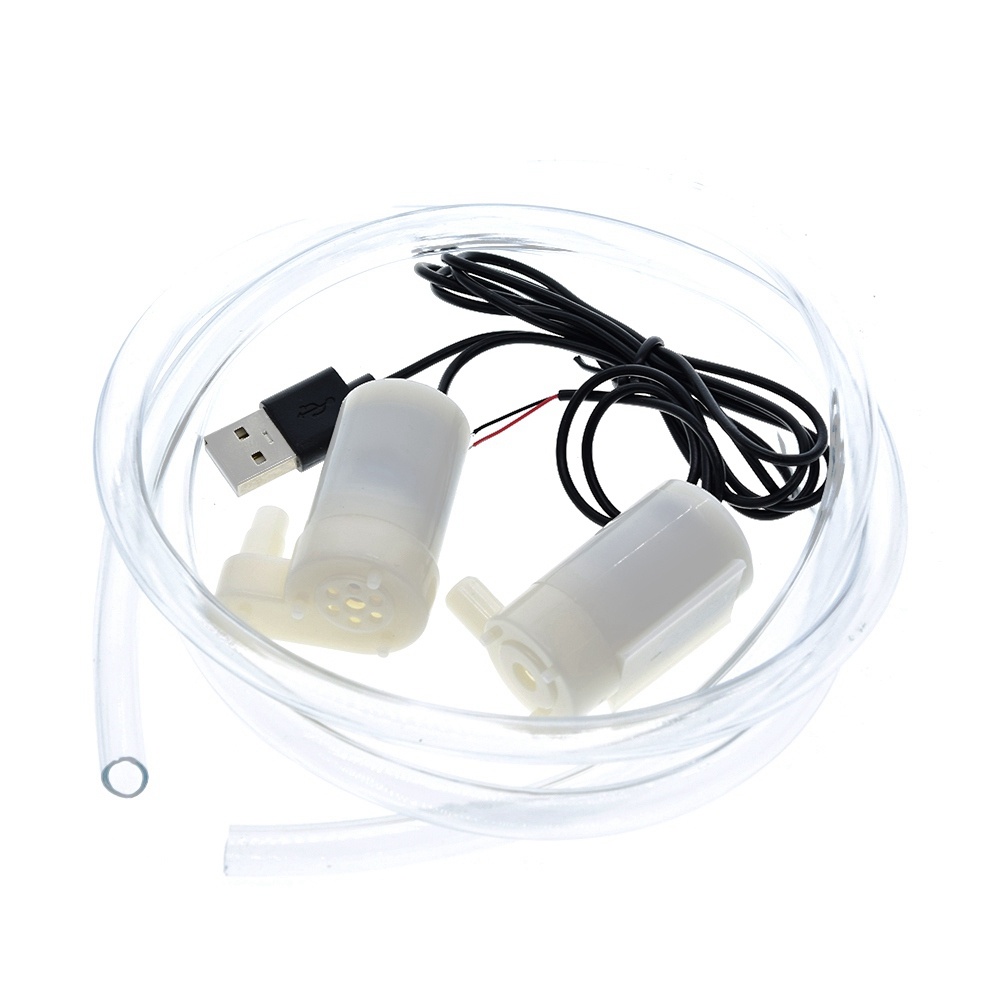 Micro Submersible DC Motor Water Pump -100L/H 3-5 V 70-120L/H With USB Connector