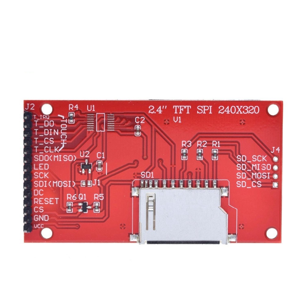 2.4" 2.4 inch 240x320 SPI TFT LCD Serial Port Module 5V/3.3V PCB Adapter Micro SD Card ILI9341 LCD Display White LED for arduino