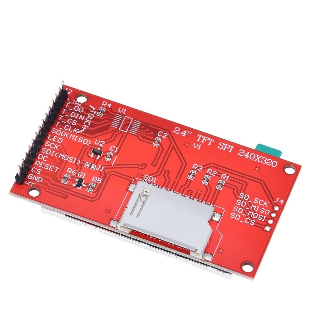 2.4" 2.4 inch 240x320 SPI TFT LCD Serial Port Module 5V/3.3V PCB Adapter Micro SD Card ILI9341 LCD Display White LED for arduino