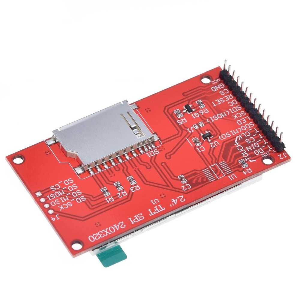2.4" 2.4 inch 240x320 SPI TFT LCD Serial Port Module 5V/3.3V PCB Adapter Micro SD Card ILI9341 LCD Display White LED for arduino
