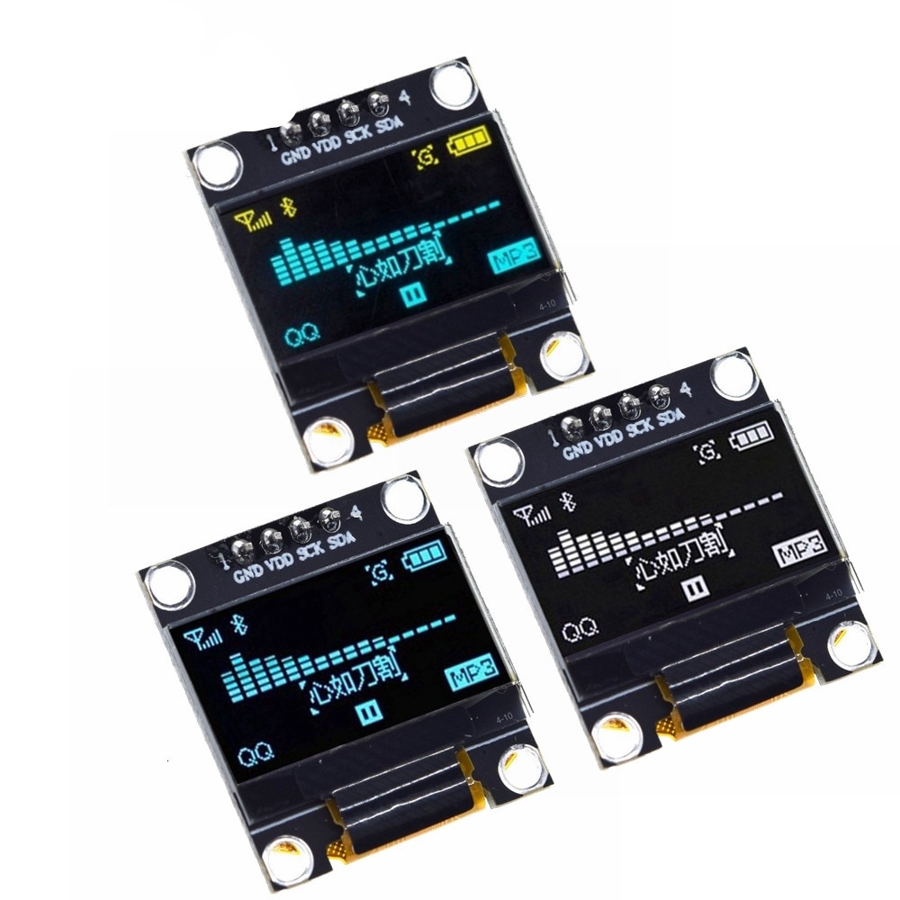0.96 inch oled IIC Serial White OLED Display Module 128X64 I2C SSD1306 12864 LCD Screen Board GND VDD SCK SDA for Arduino