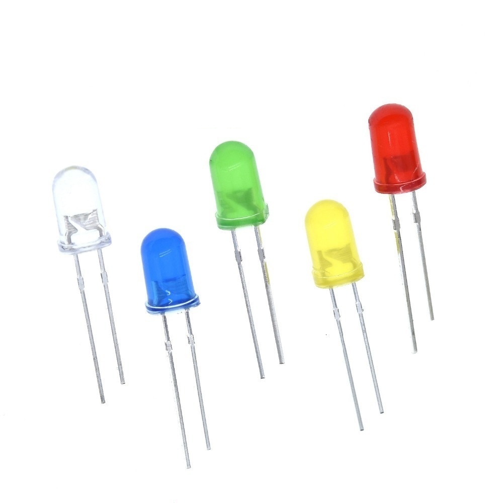 5mm led white/blue/red/yellow/green light bulbs / 5MM White Colour LED emitting diode F5mm White LED