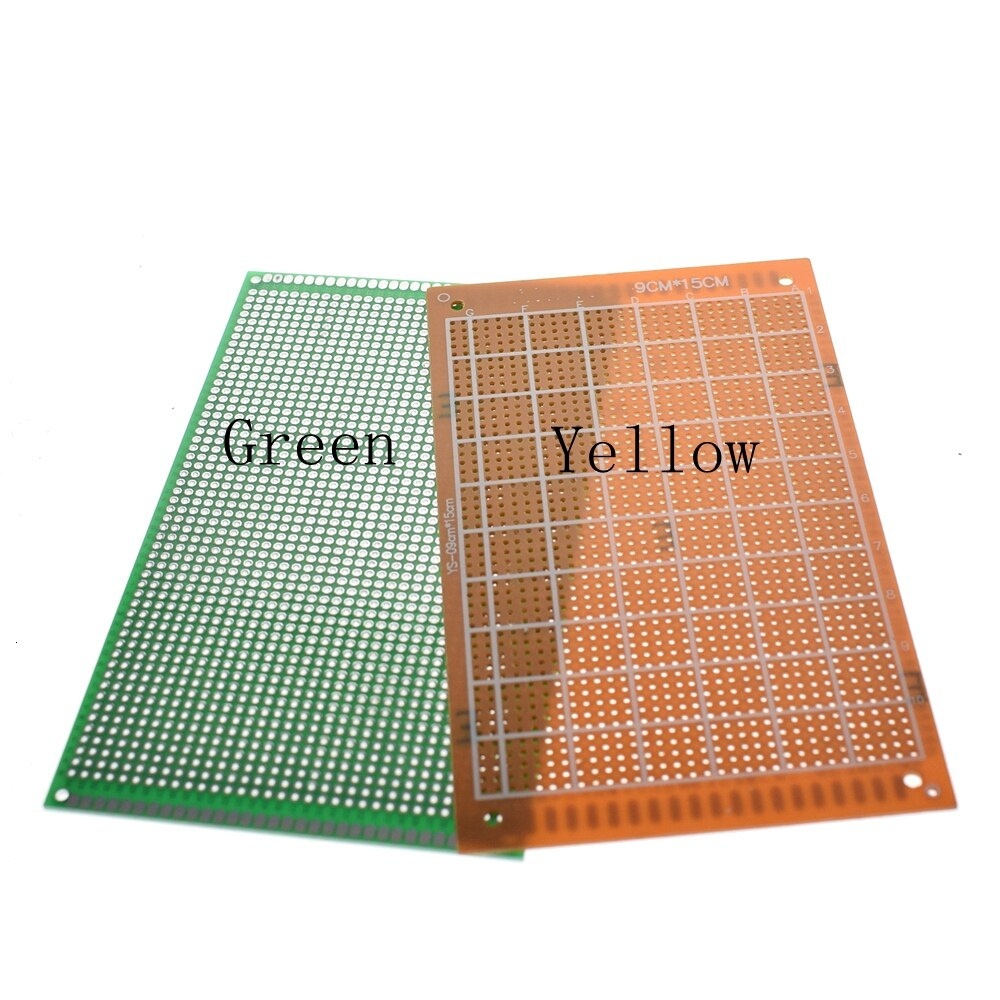 9x15 9*15cm Single Side Prototype PCB Universal Board Experimental Bakelite Copper Plate Circuirt Board yellow