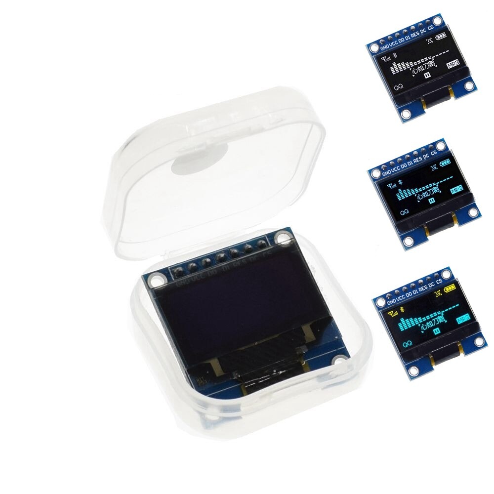 0.96 inch OLED White Blue Display Module Yellow Blue color 128X64 OLED I2C IIC SPI 7pin Driver Chip SSD1306 for arduino (7Pin)