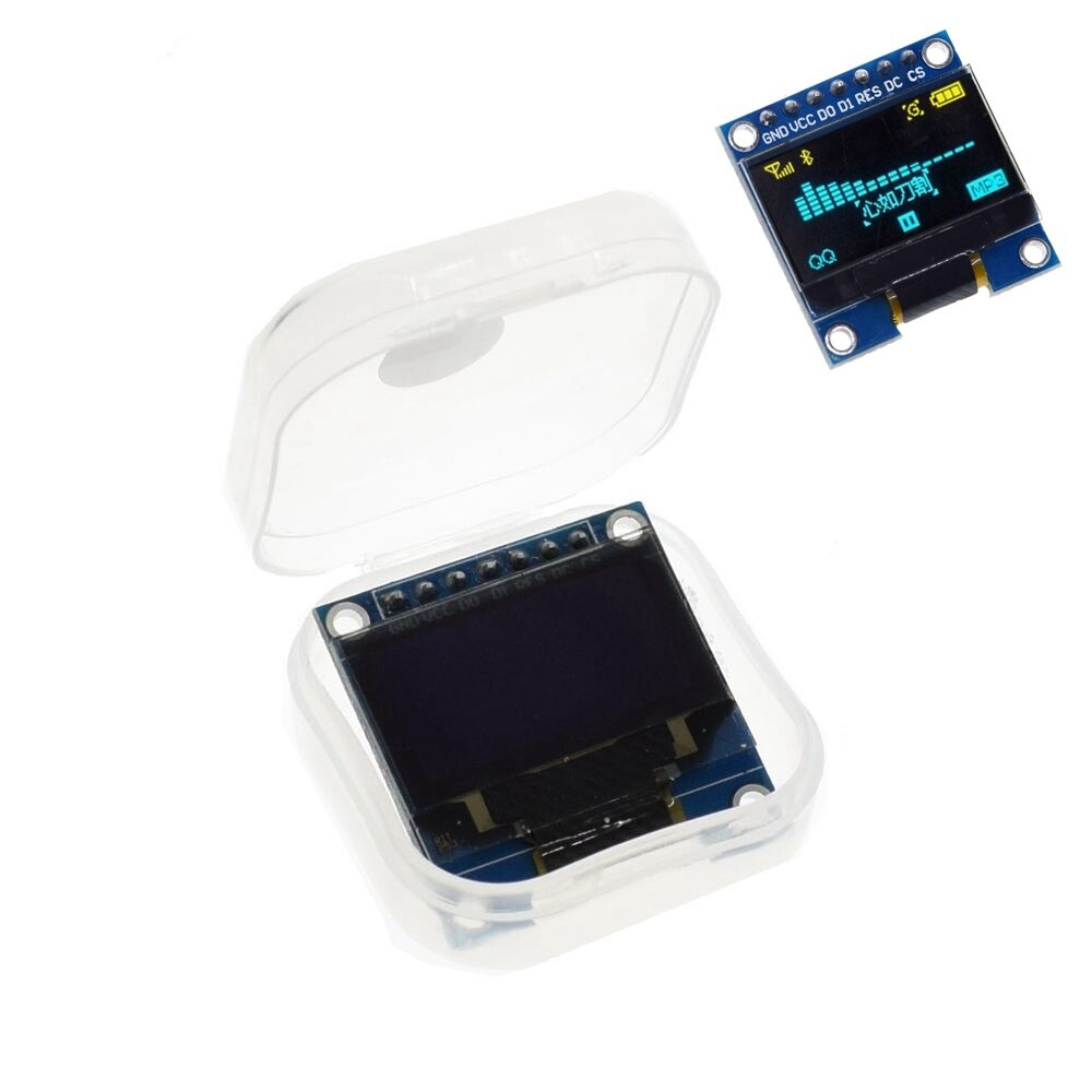 0.96 inch OLED White Blue Display Module Yellow Blue color 128X64 OLED I2C IIC SPI 7pin Driver Chip SSD1306 for arduino (7Pin)
