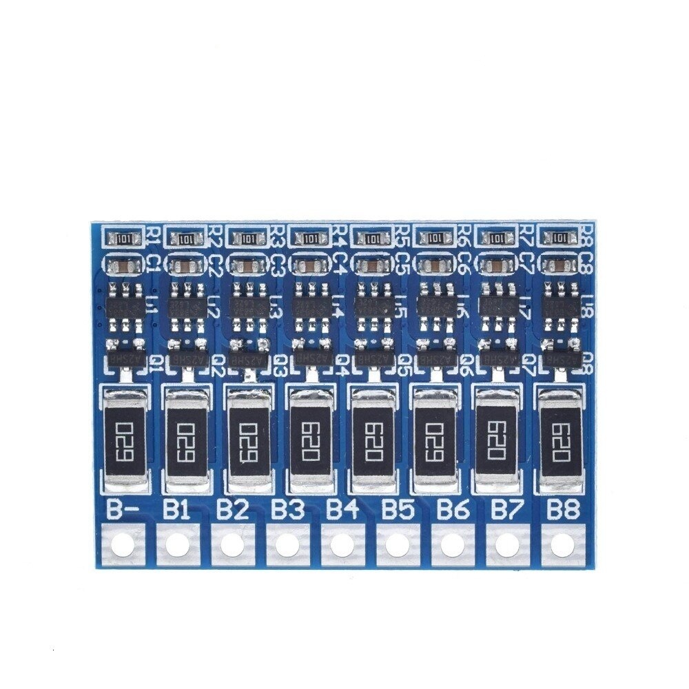 8S 4.2v li-ion balancer board 18650 li-ion balancing full charge battery balance board