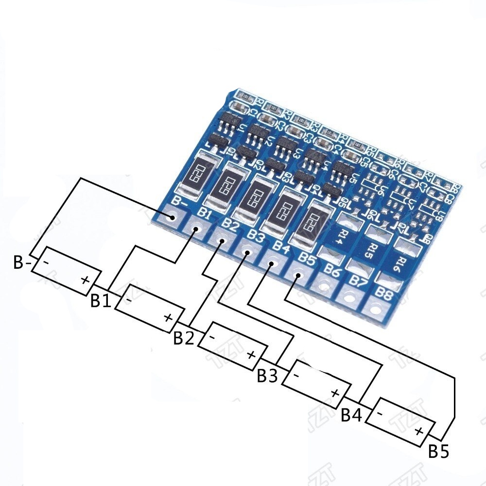 5S 4.2v li-ion balancer board 18650 21V li-ion balncing full charge battery balance board