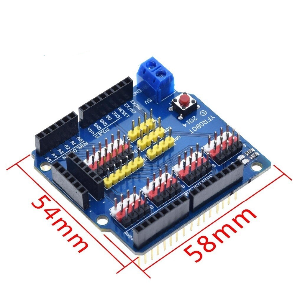 V5 Sensor Shield Expansion Board Shield For Arduino UNO R3 V5.0 Electronic Module Sensor Shield V5 expansion board