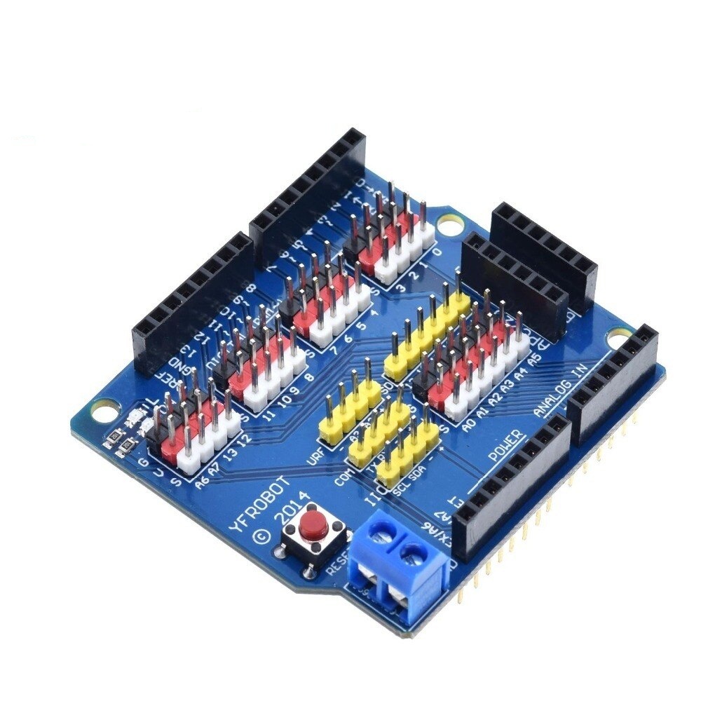 V5 Sensor Shield Expansion Board Shield For Arduino UNO R3 V5.0 Electronic Module Sensor Shield V5 expansion board