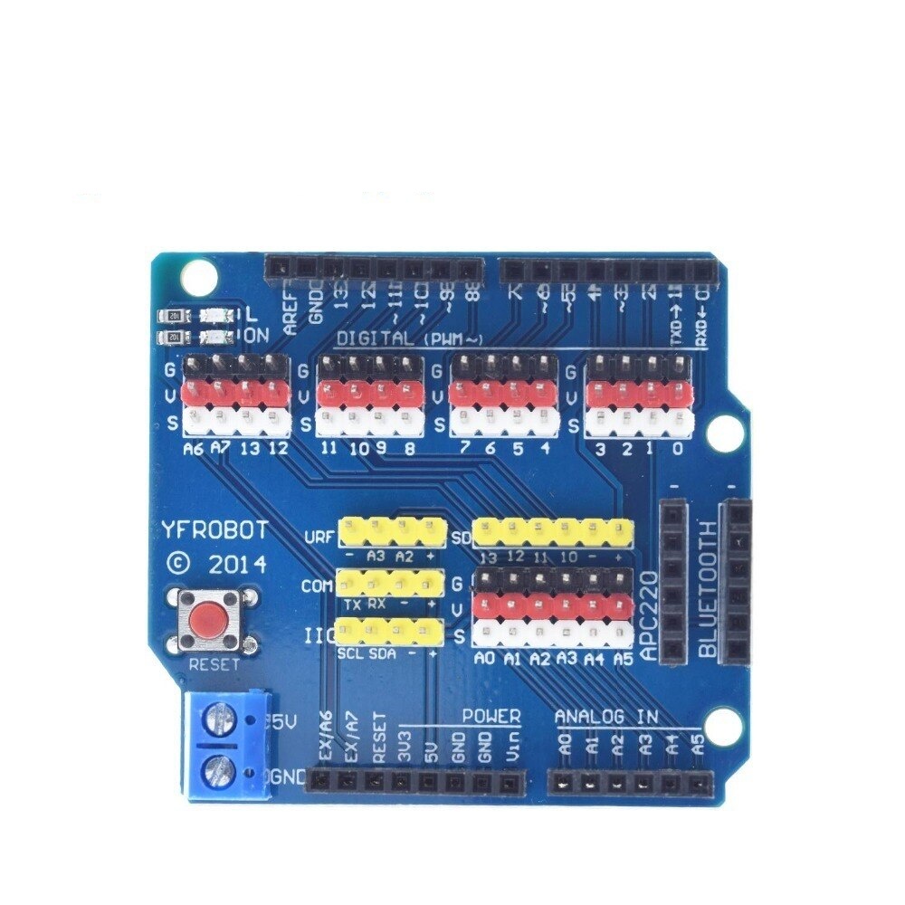 V5 Sensor Shield Expansion Board Shield For Arduino UNO R3 V5.0 Electronic Module Sensor Shield V5 expansion board