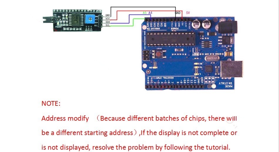 IIC/I2C / Interface LCD1602 2004 LCD Adapter Plate for Arduino