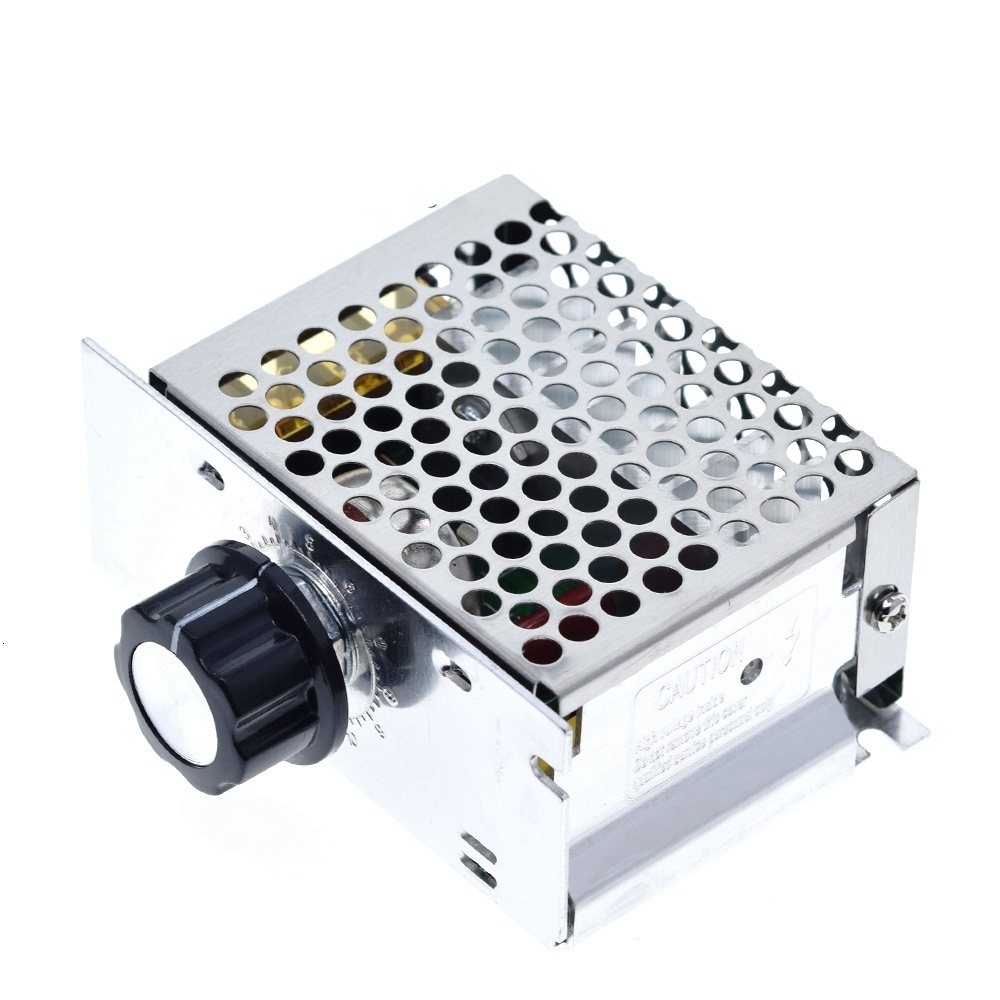 Voltage Regulators 4000W 220V High Power SCR Speed Controller Electronic Voltage Regulator Governor Thermostat BS