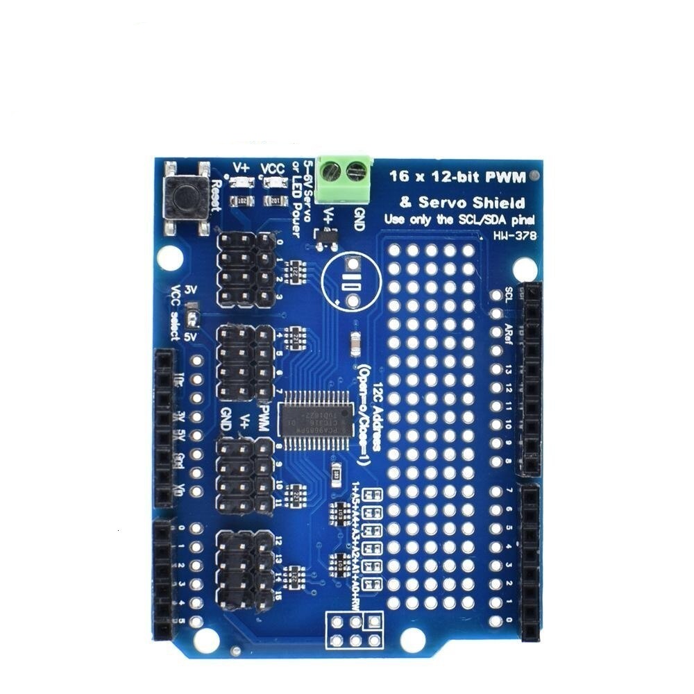 Motor Stepper Servo Robot Shield for Arduino I2C v2 Kit w/ PWM Driver TOP
