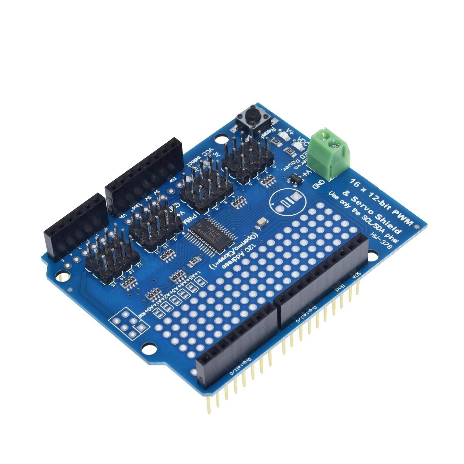 Motor Stepper Servo Robot Shield for Arduino I2C v2 Kit w/ PWM Driver TOP