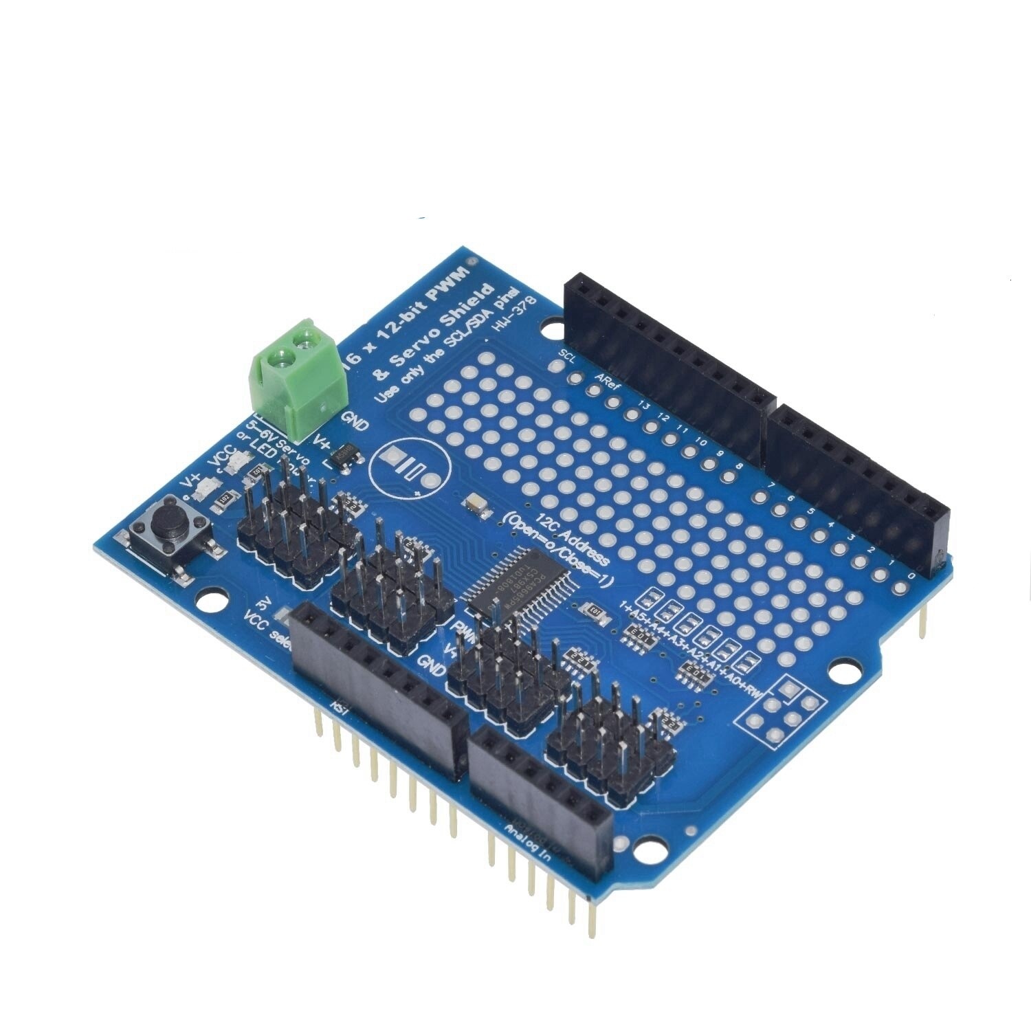 Motor Stepper Servo Robot Shield for Arduino I2C v2 Kit w/ PWM Driver TOP