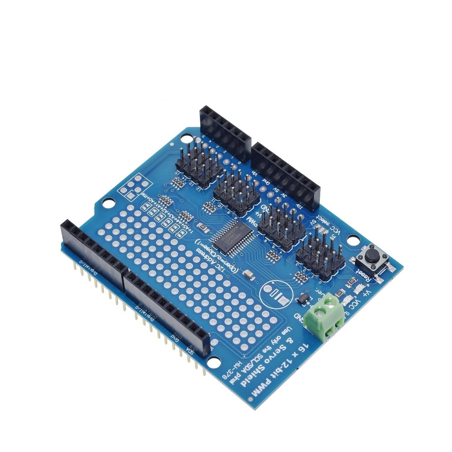 Motor Stepper Servo Robot Shield for Arduino I2C v2 Kit w/ PWM Driver TOP