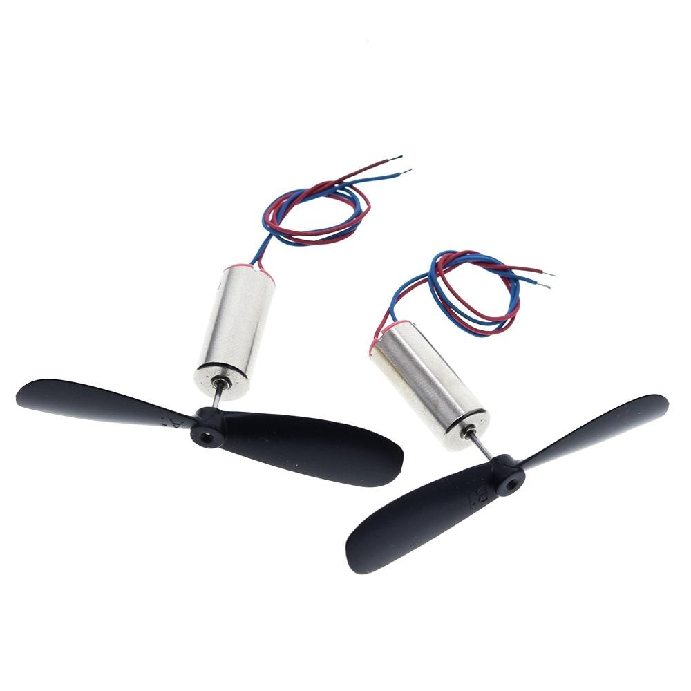1set=2pcs DC3.7-4.2V 716 7*16MM Micro DIY Helicopter Coreless DC Motor With Propeller Great Torque High Speed Motor