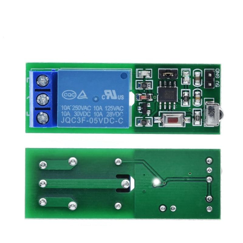 IR 1 Channel Infrared Receiver Driving Switch Relay Driver Module Board 5V + Active Remote Controller