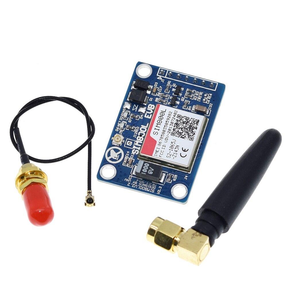 1set SIM800L V2.0 5V Wireless GSM GPRS MODULE Quad-Band W/ Antenna Cable Cap