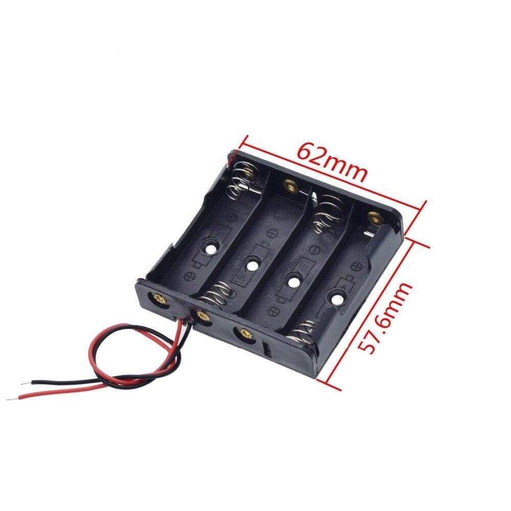 1pc AA Size 5 Battery Storage Box Case Holder Leads With 1 2 3 4 Slots Container Bag DIY Standard Batteries Charging