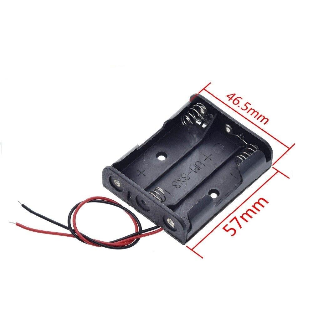 1pc AA Size 5 Battery Storage Box Case Holder Leads With 1 2 3 4 Slots Container Bag DIY Standard Batteries Charging