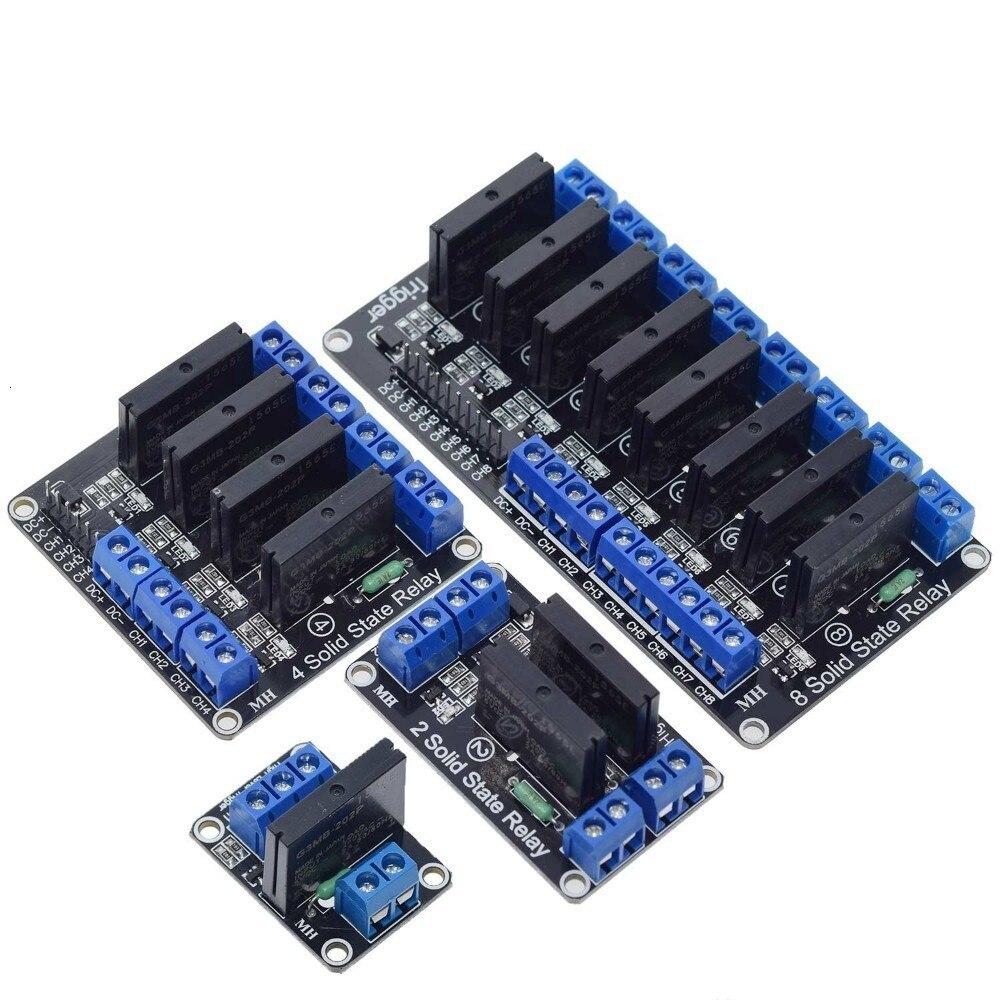 5V Relay 1 2 4 8 Channel OMRON SSR High Low Level Solid State Relay Module 250V 2A For Arduino