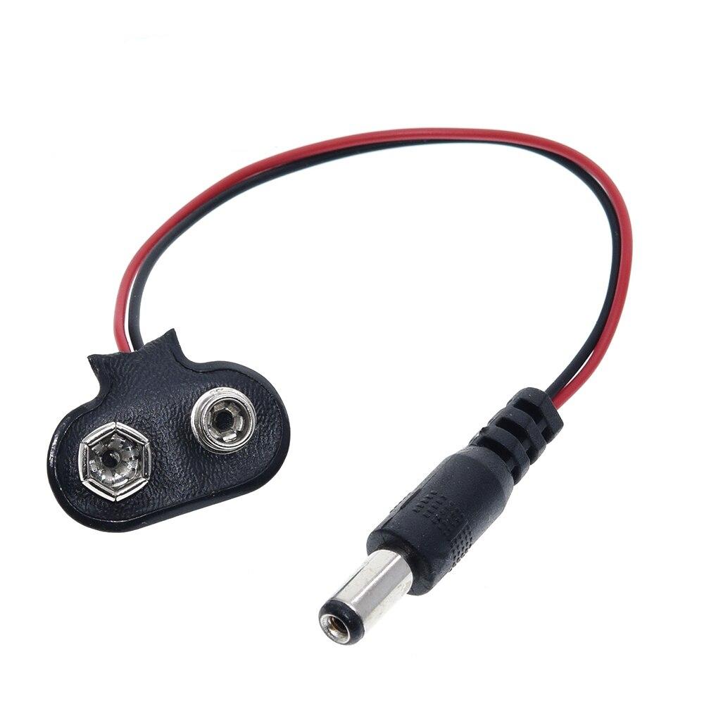 90 DC 9V Battery button power plug for Arduino Mega 2560 1280 UNO R3 132 9V battery buckle