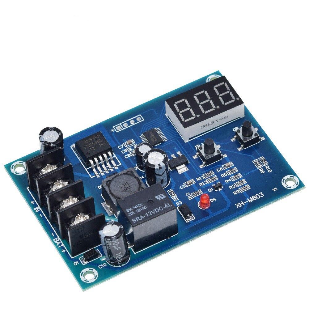 XH-M603 Charging Control Module 12-24V Storage Lithium Battery Charger Control Switch Protection Board With LED Display NEW
