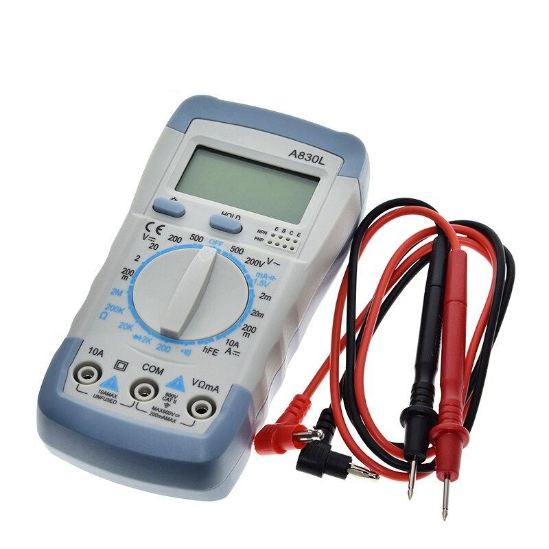 A830L LCD Digital Multimeter DC AC Voltage Diode Freguency Multitester Volt Tester Test Current