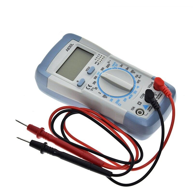 A830L LCD Digital Multimeter DC AC Voltage Diode Freguency Multitester Volt Tester Test Current