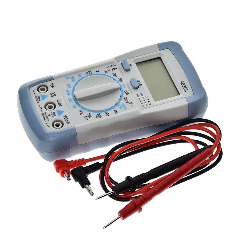 A830L LCD Digital Multimeter DC AC Voltage Diode Freguency Multitester Volt Tester Test Current