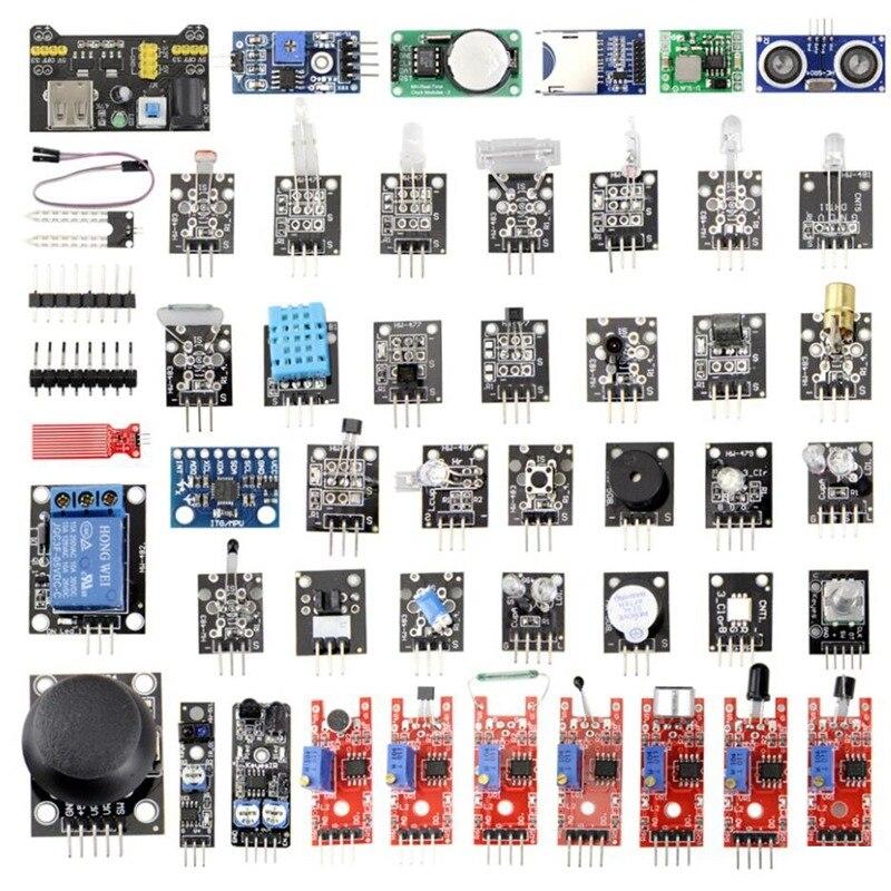 Updated 45 In 1 Sensor Module Starter Kit For Arduino Upgrade 37 in 1 Sensor Kit