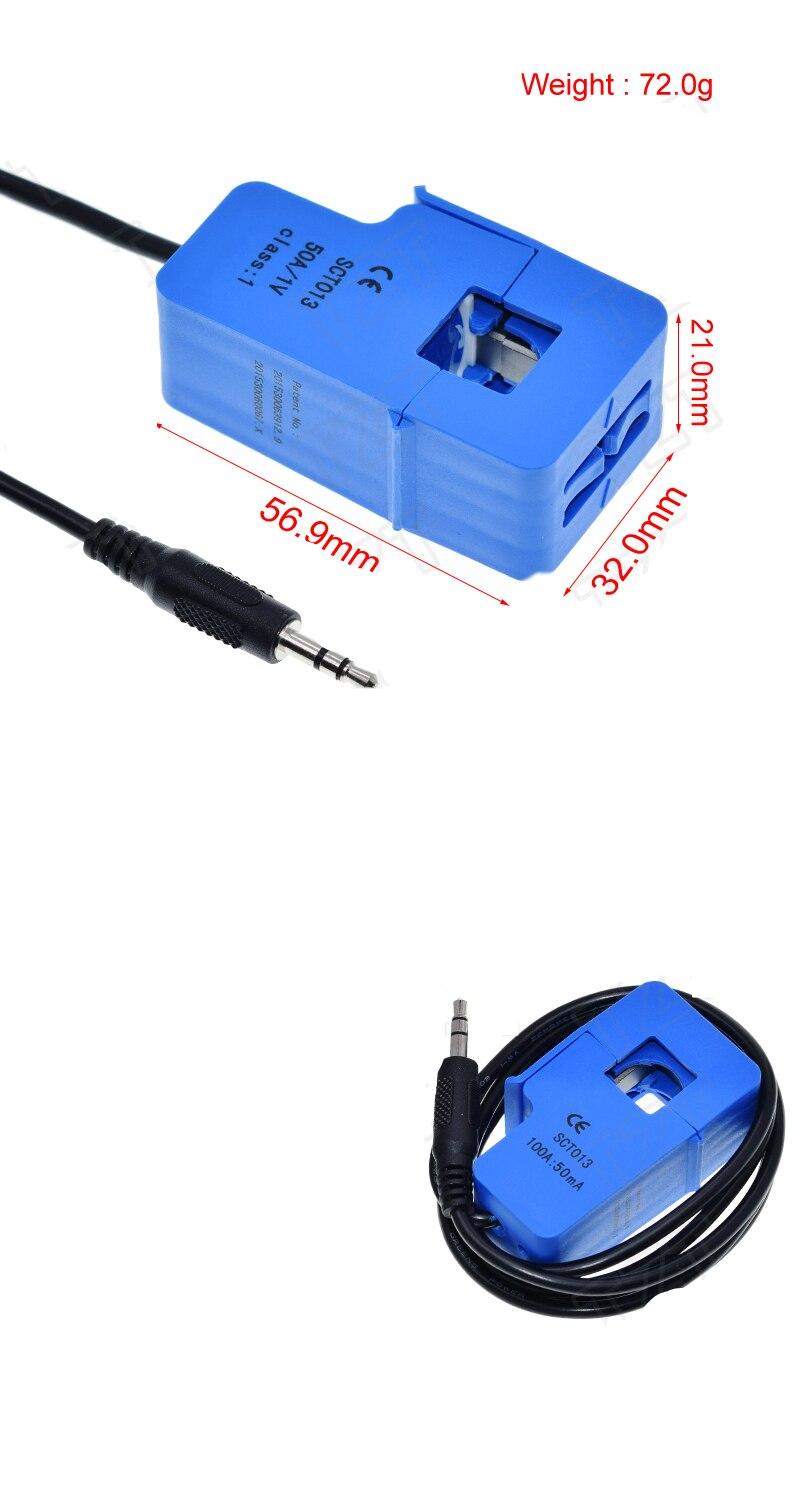 High Quality 30A 50A 100A SCT-013-030 SCT-013-050 SCT-013-000 Non-invasive AC current sensor Split Core Current Transformer