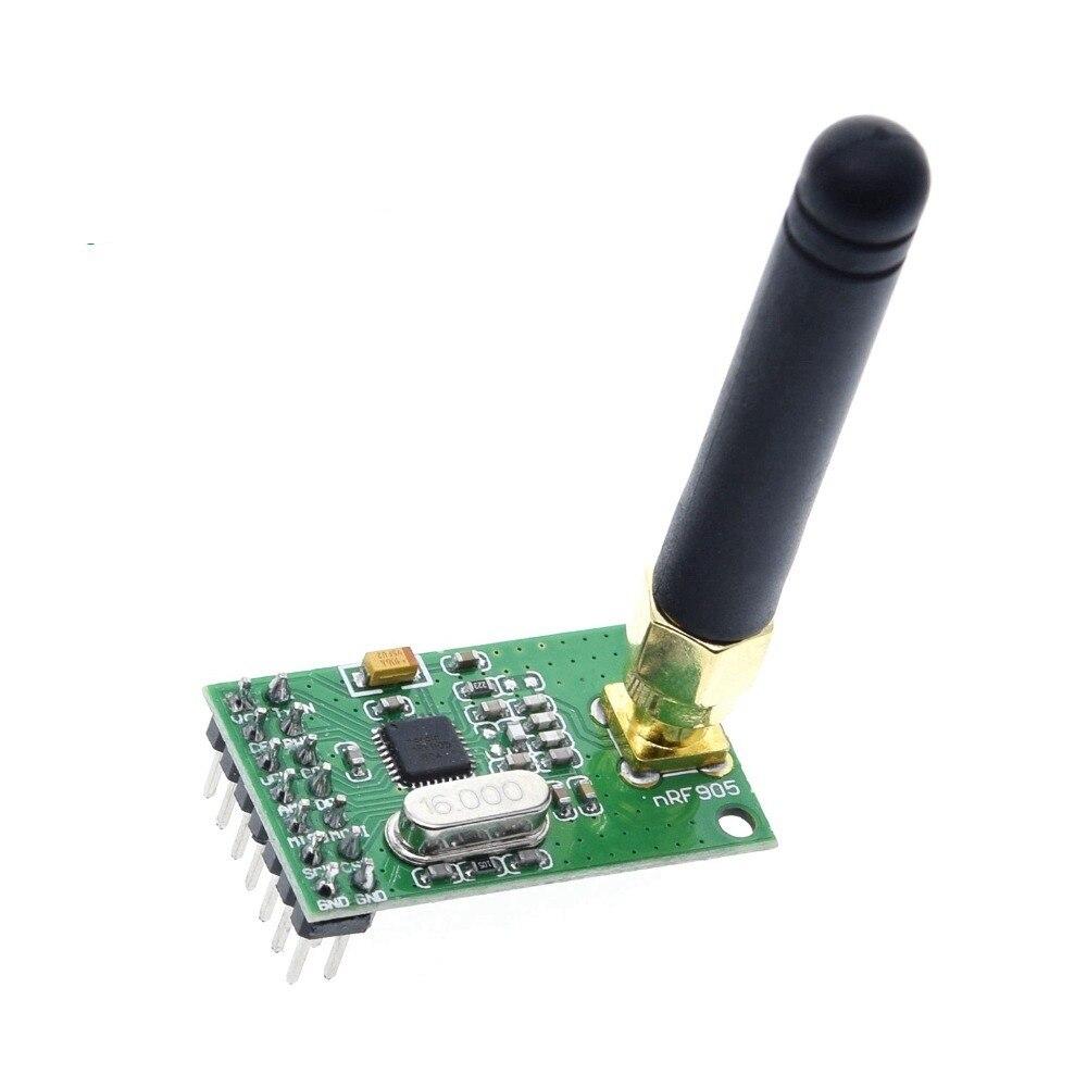 NRF905 Wireless Transceiver Module Wireless Transmitter Receiver Board NF905SE With Antenna FSK GMSK Low Power 433 868 915 MHz