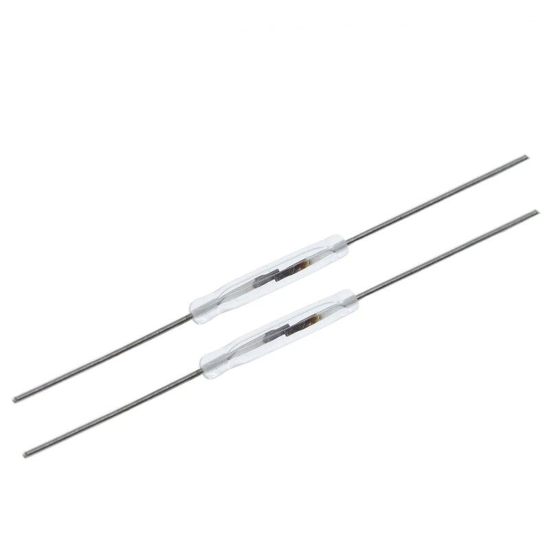 1pc N/O Reed switch Magnetic Switch 2 * 14mm Normally Open Magnetic Induction switch For Arduino