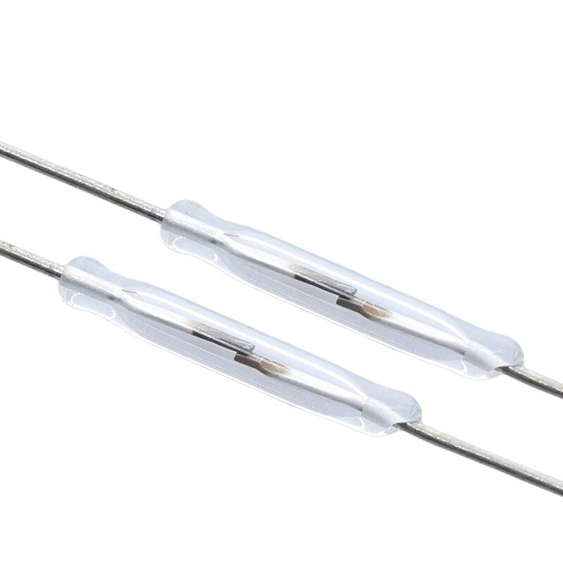 1pc N/O Reed switch Magnetic Switch 2 * 14mm Normally Open Magnetic Induction switch For Arduino