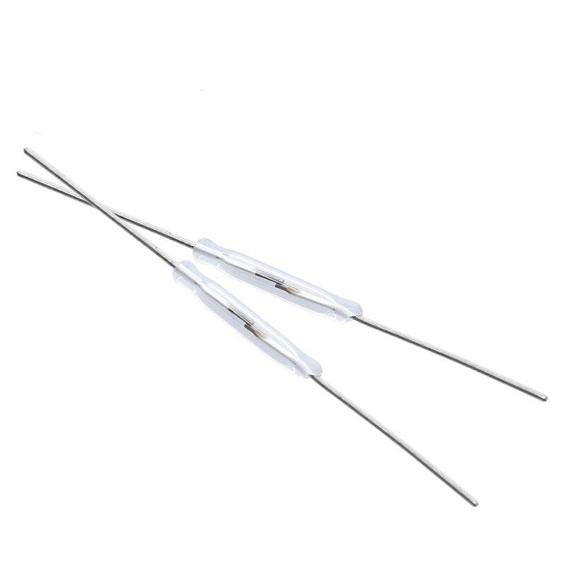 1pc N/O Reed switch Magnetic Switch 2 * 14mm Normally Open Magnetic Induction switch For Arduino