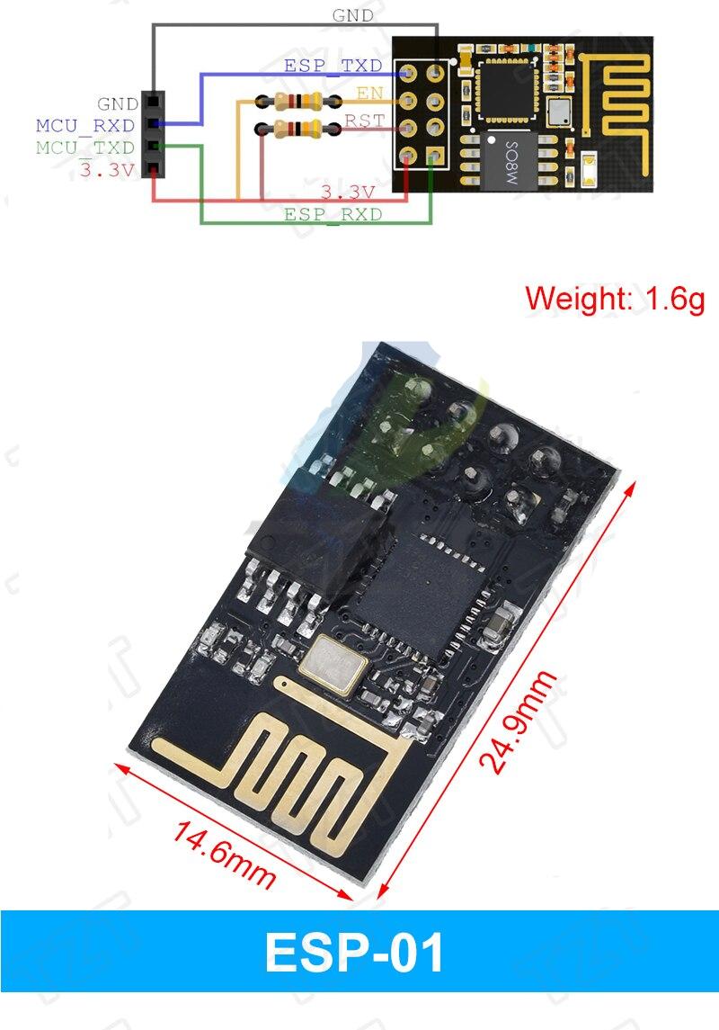 Upgraded version ESP-01 ESP8266 serial WIFI wireless module wireless transceiver
