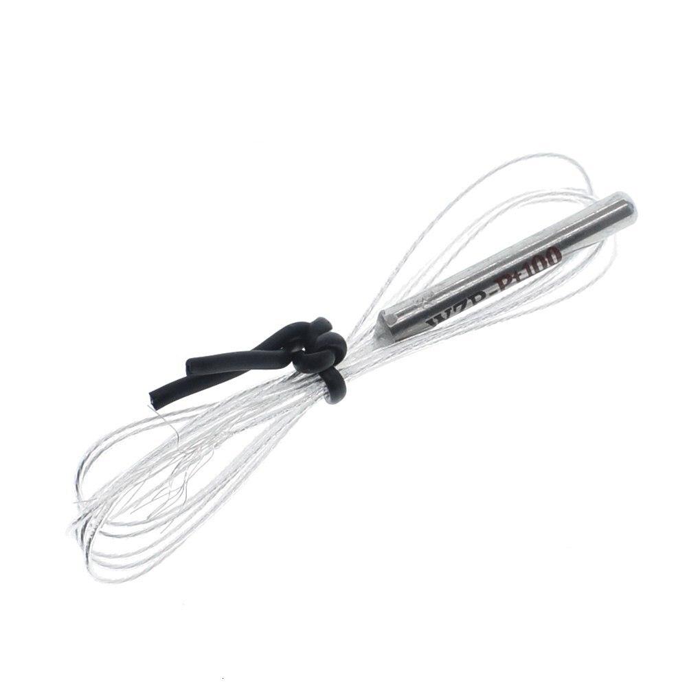 PT100 Platinum Resister Temperature Sensor Waterproof Temp Probe -20~450 Celsius Insulated Shielding Fiberglass 50CM
