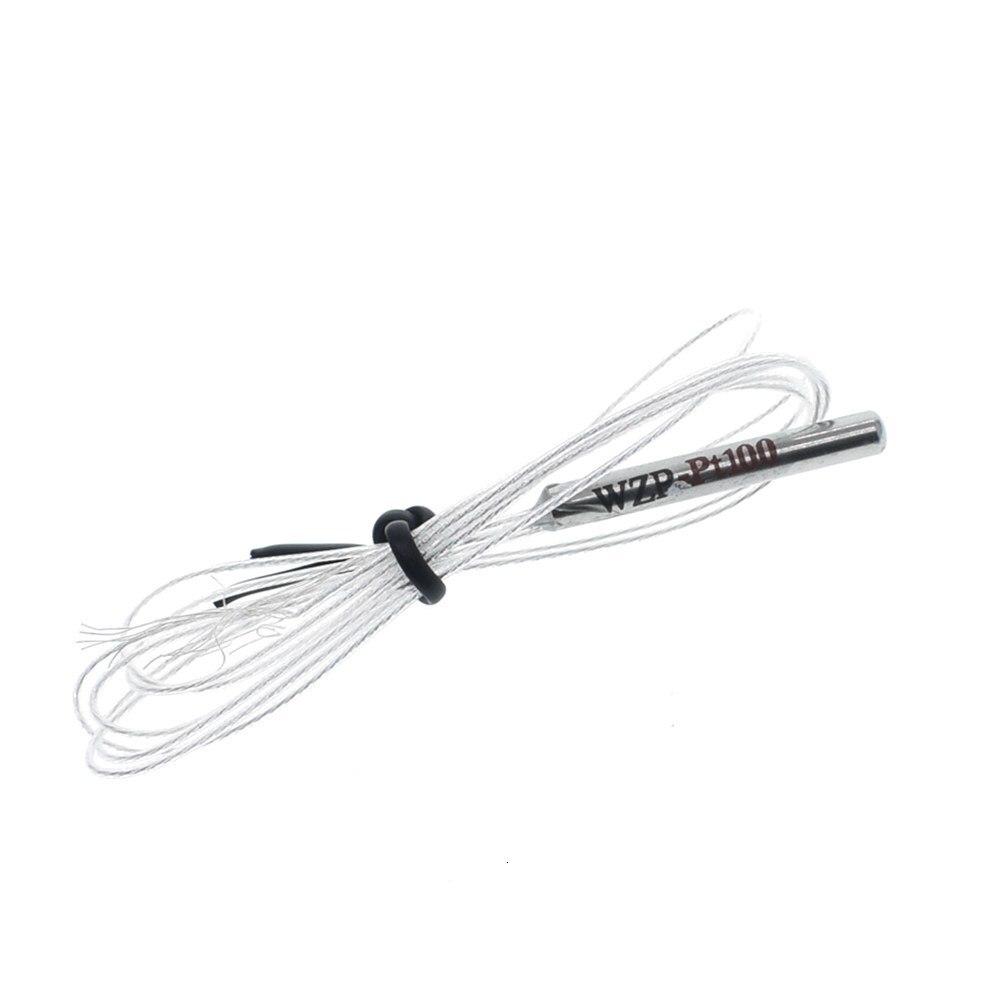 PT100 Platinum Resister Temperature Sensor Waterproof Temp Probe -20~450 Celsius Insulated Shielding Fiberglass 50CM