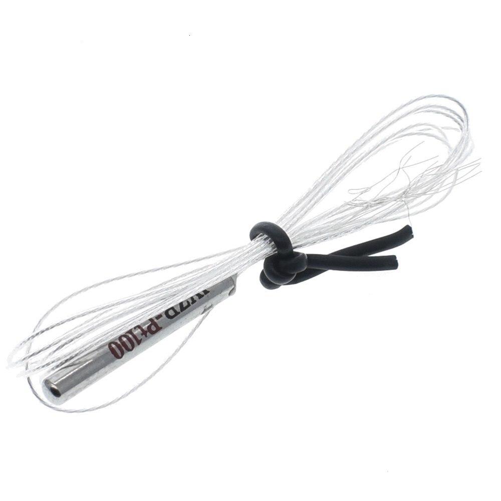 PT100 Platinum Resister Temperature Sensor Waterproof Temp Probe -20~450 Celsius Insulated Shielding Fiberglass 50CM