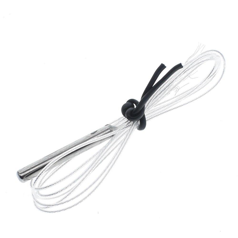 PT100 Platinum Resister Temperature Sensor Waterproof Temp Probe -20~450 Celsius Insulated Shielding Fiberglass 50CM