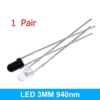 1 Pair 3mm 940nm